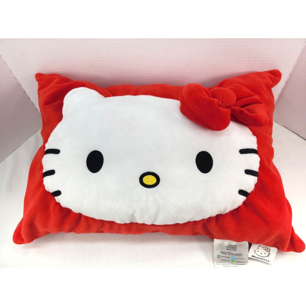 Hello Kitty Plush Pocket Pillow Red No Blanket